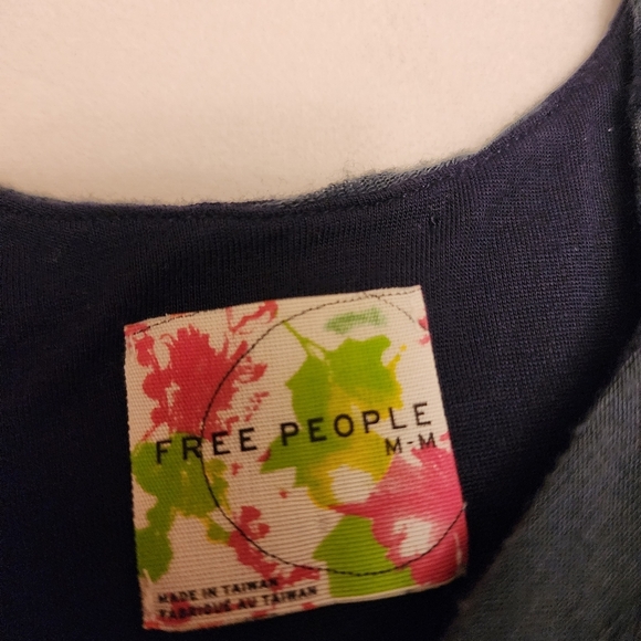 Free People Distressed Cloth Striped Sleeveless Dress Size M - Picture 7 of 12